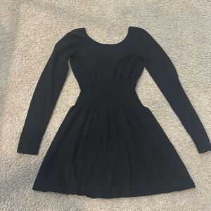 Black American eagle mini dress
